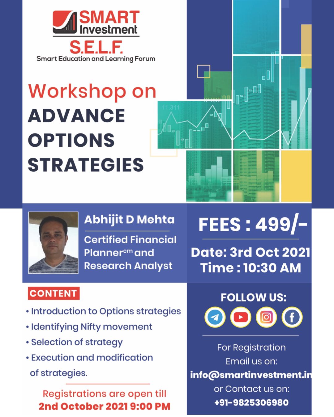 Workshop on  "Advace Options Strategies" by Abhijit Mehta